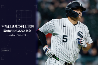 村上宗隆、MLBでもアーチ量産のワケ　数値に現れた“更なる伸びしろ”…アナリストが見る「SS賞クラス」の可能性｜DATA INSIGHT
