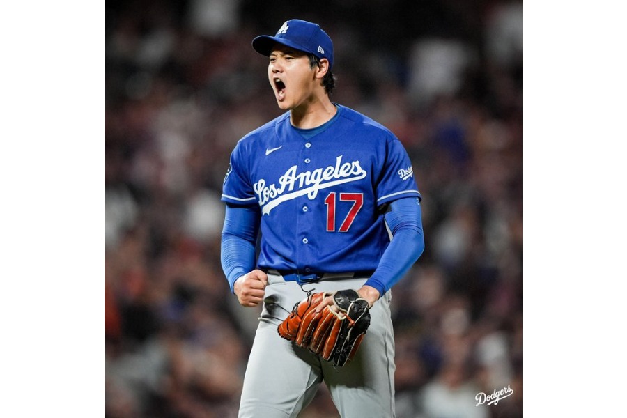 ドジャース公式Xが公開した大谷翔平の1枚　【写真提供：ドジャース】