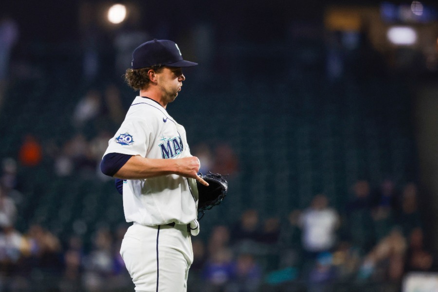 先発したマリナーズのローガン・ギルバート【写真：ロイター】