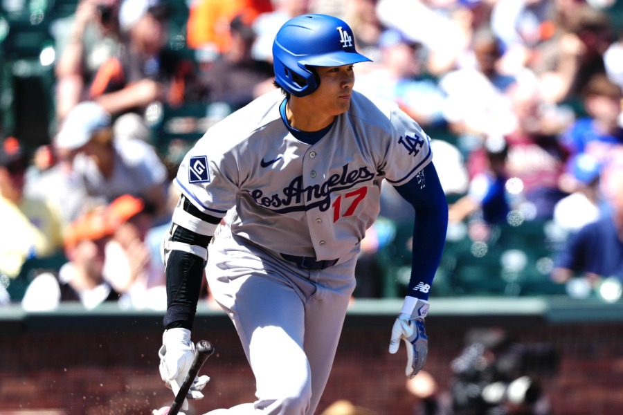 無安打に終わったドジャース・大谷翔平【写真：黒澤崇】