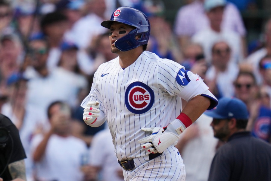 3号ソロを放ったカブス・鈴木誠也【写真：アフロ】