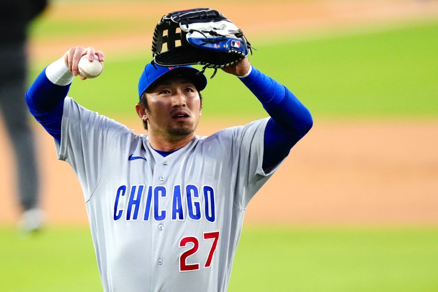 ドジャース戦に出場したカブス・鈴木誠也【写真：黒澤崇】