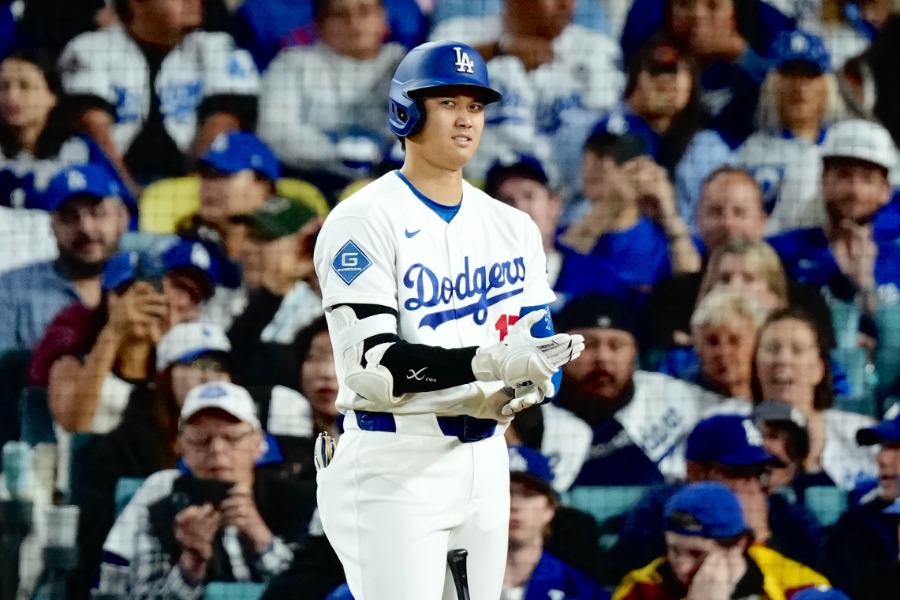 「1番・指名打者」で先発したドジャース・大谷翔平【写真：黒澤崇】