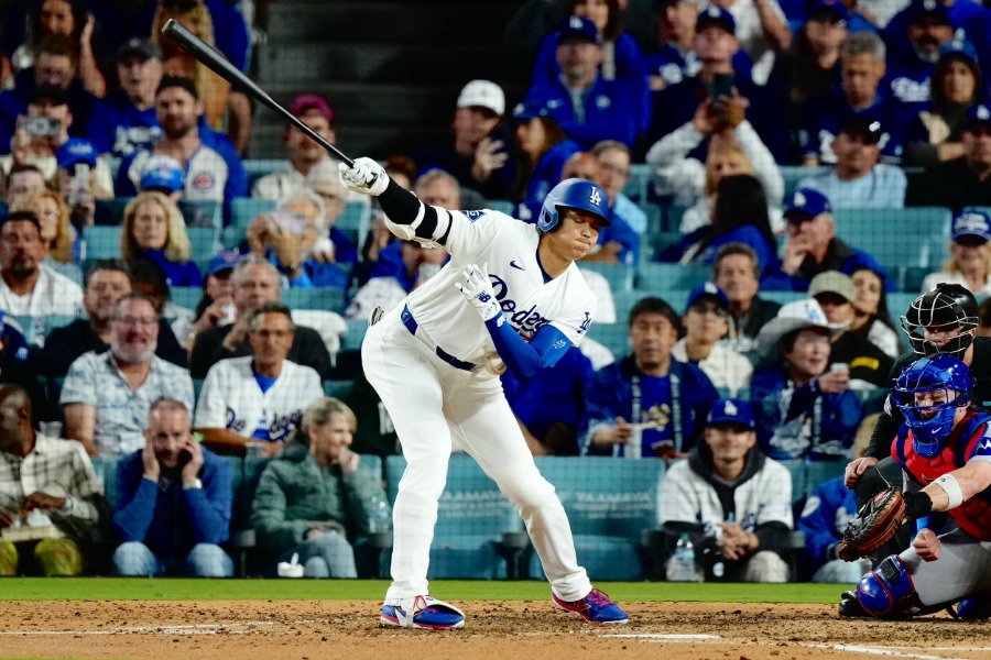 「1番・指名打者」で先発したドジャース・大谷翔平【写真：黒澤崇】