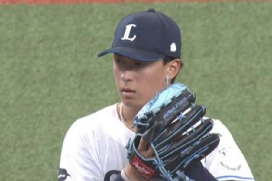 西武・杉山遙希【画像：パーソル パ・リーグTV】