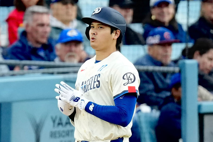 カブス戦に出場したドジャース・大谷翔平【写真：黒澤崇】