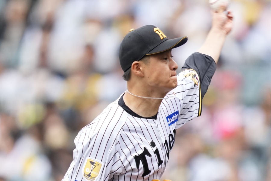 本拠地での広島戦に登板した阪神・大竹耕太郎【写真：栗木一考】