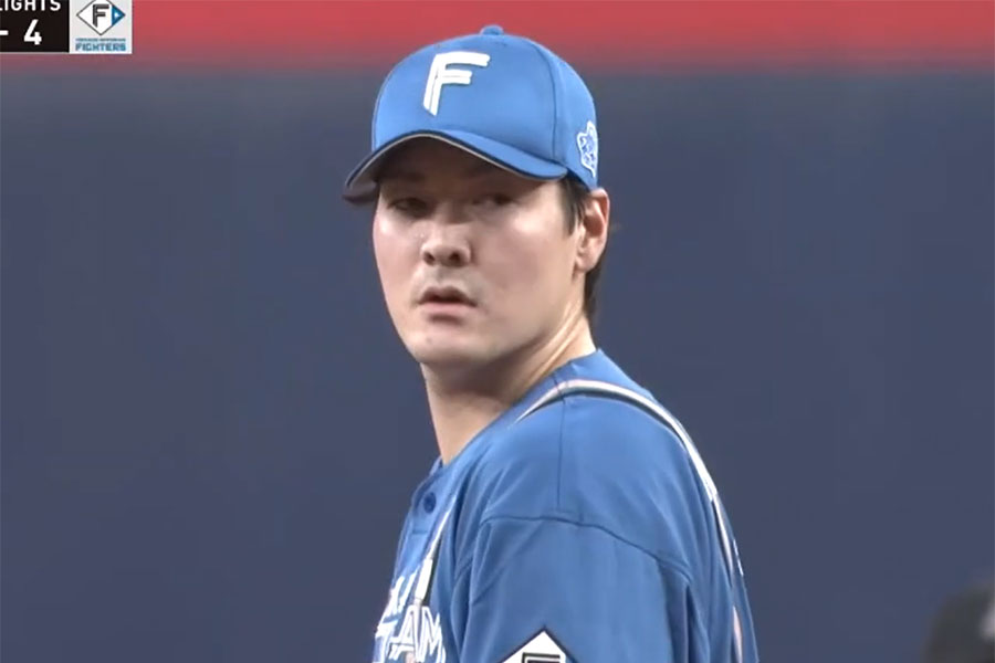 オリックス戦に先発した日本ハム・有原航平【画像：パーソル パ・リーグTV】