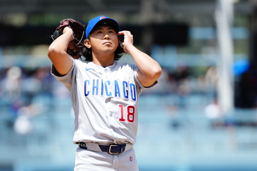 ドジャース戦に先発したカブス・今永昇太【写真：黒澤崇】