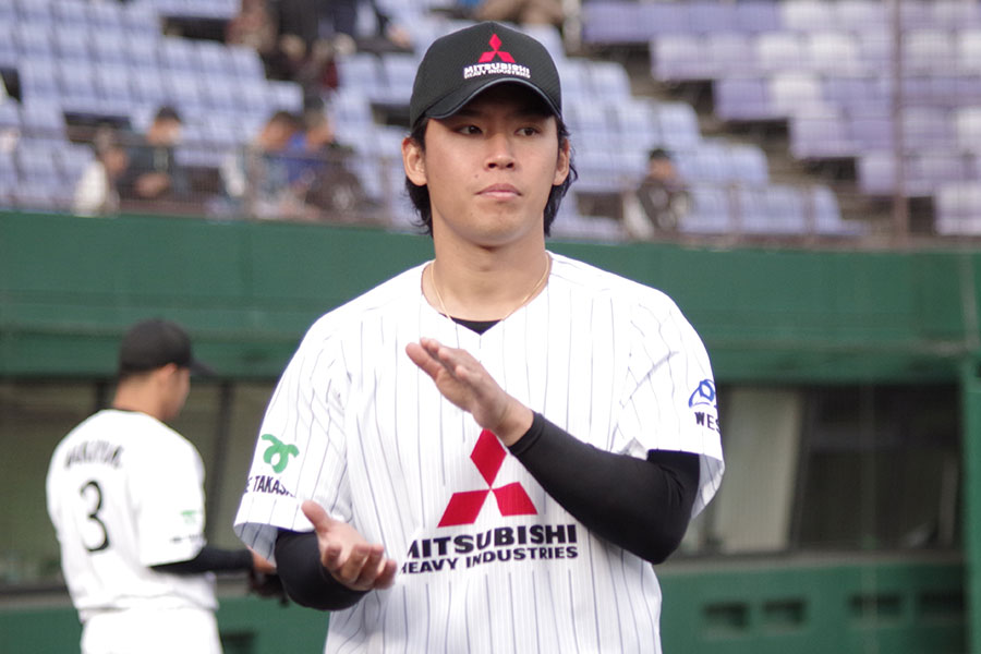 三菱重工Westの水上由伸【写真：喜岡桜】