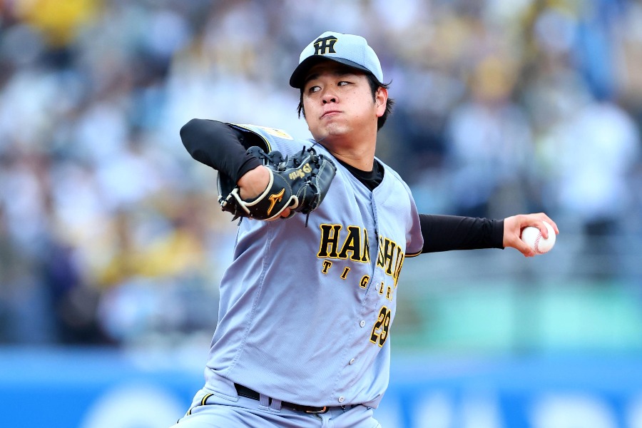 ヤクルト戦で完封勝利を挙げた阪神・高橋遥人【写真提供：産経新聞社】