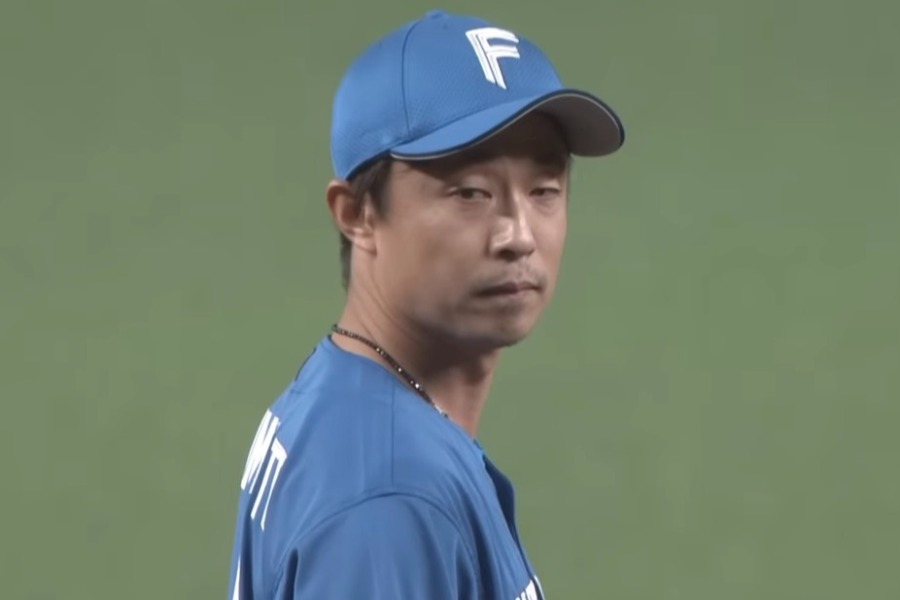 西武戦に登板した日本ハム・島本浩也【画像：パーソル パ・リーグTV】