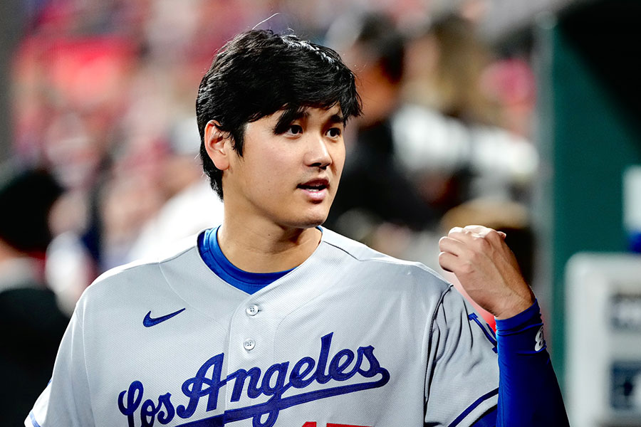 カージナルス戦に出場したドジャース・大谷翔平【写真：黒澤崇】