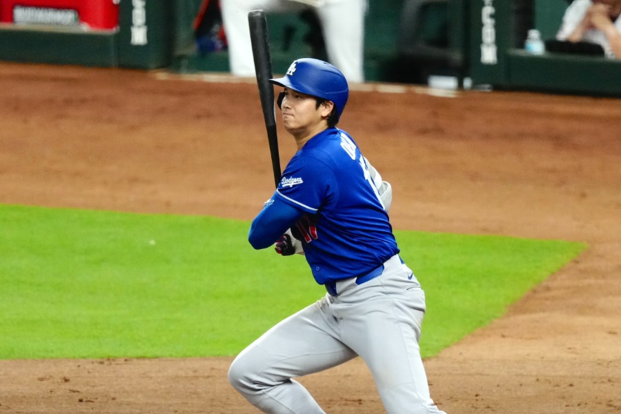 第3打席で三ゴロに打ち取られたドジャース・大谷翔平【写真：黒澤崇】