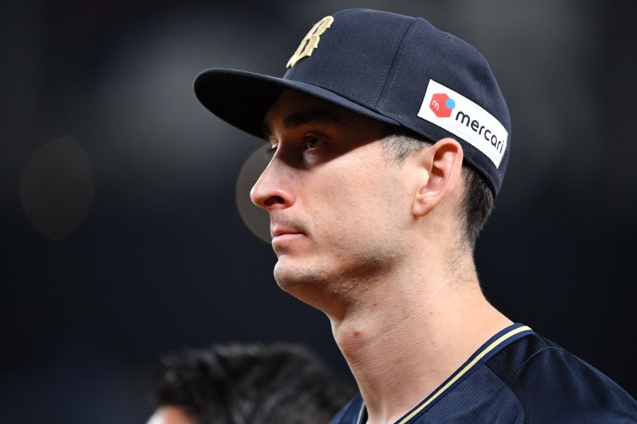オリックス時代のジェイコブ・ワゲスパック【写真：小林靖】