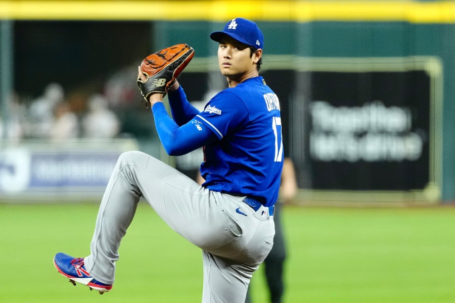 アストロズ戦に先発したドジャース・大谷翔平【写真：黒澤崇】