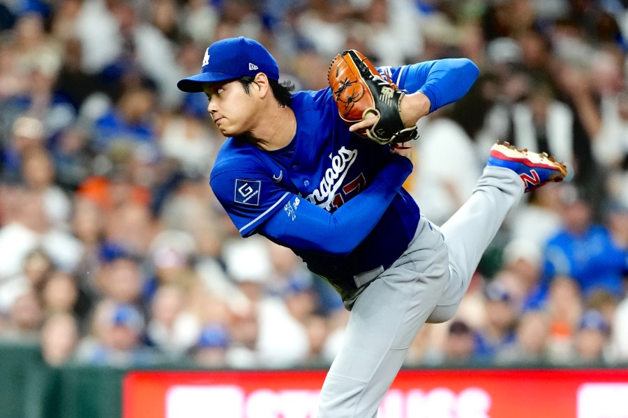 アストロズ戦に先発したドジャース・大谷翔平【写真：黒澤崇】
