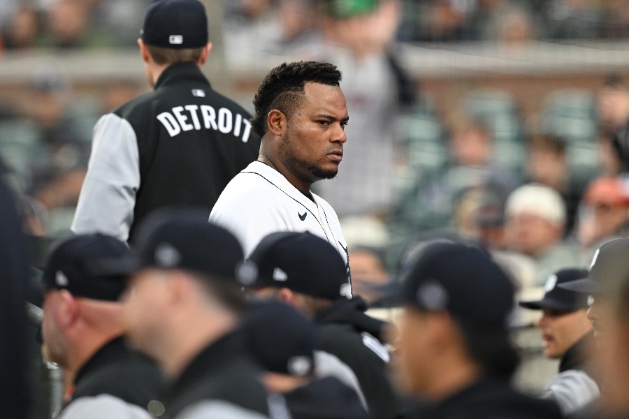 6試合の出場停止処分となったタイガースのフランバー・バルデス【写真：アフロ】