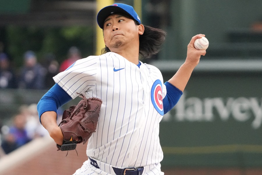 レッズ戦で先発して4勝目を挙げたカブス・今永昇太【写真：ロイター】