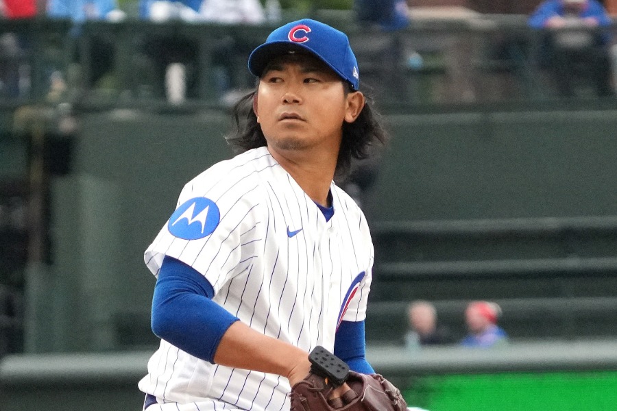 レッズ戦で先発し4勝目を挙げたカブス・今永昇太【写真：ロイター】