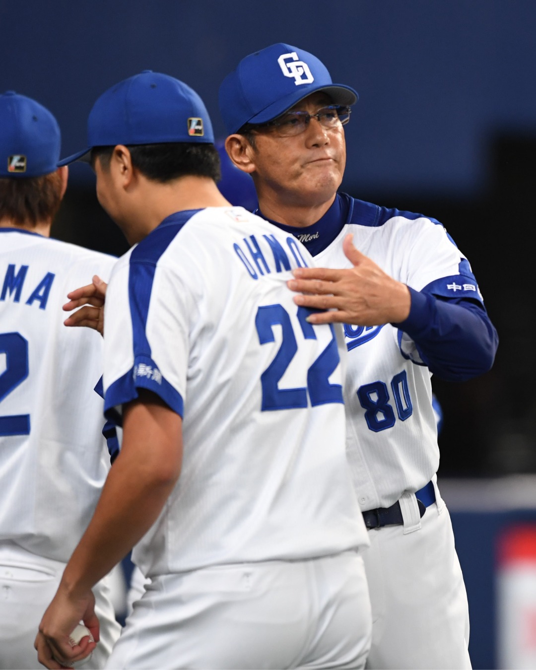 2017年、森繁和氏は監督として大野雄大を起用し続けた【写真提供：産経新聞社】