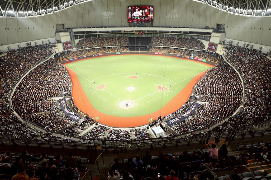 楽天モンキーズ対中信兄弟の開幕戦が行われた台北ドーム【写真提供：CPBL】