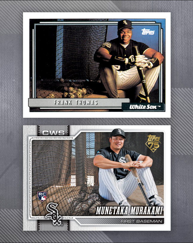 「Topps」社が公開した記念カード(画像は「Topps」公式Xのスクリーンショット)
