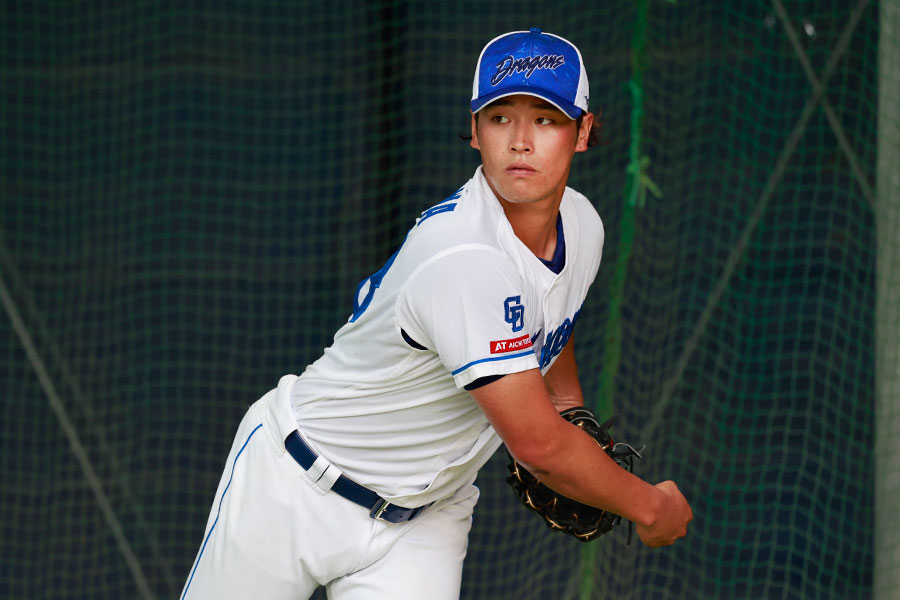 中日時代の石川翔【写真：小池義弘】