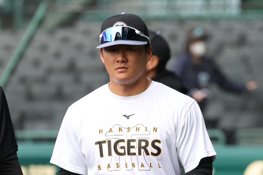 阪神・前川右京【写真：栗木一考】