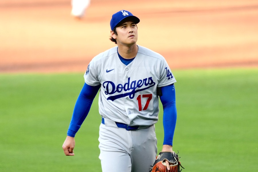 パドレス戦で力投したドジャース・大谷翔平【写真：黒澤崇】