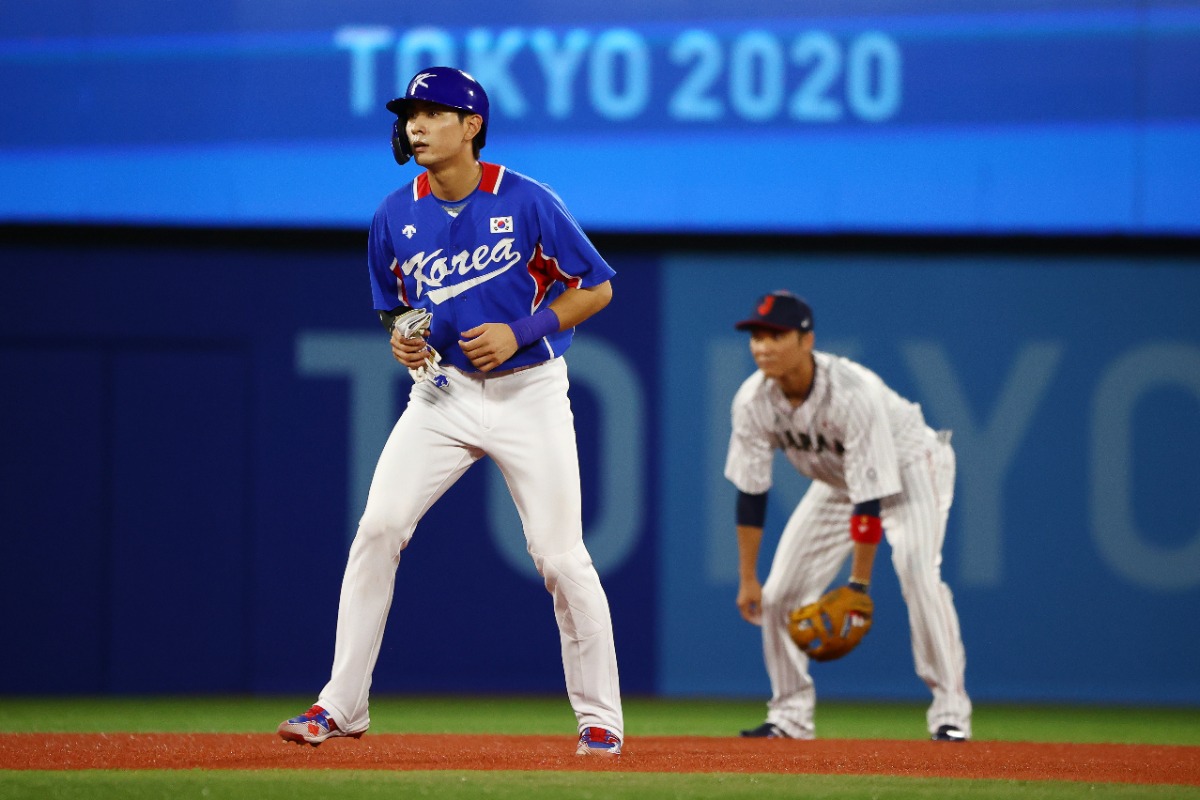 2021年開催の東京五輪・準決勝の日本戦に出場した韓国代表のイ・ジョンフ（手前）【写真：アフロ】