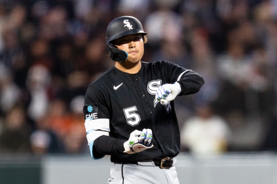 「2番・一塁」で先発したWソックス・村上宗隆【写真：ロイター】