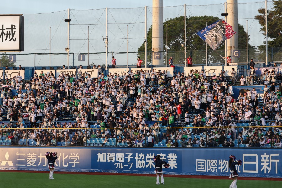 神宮球場に集まるヤクルトファン【写真：加治屋友輝】