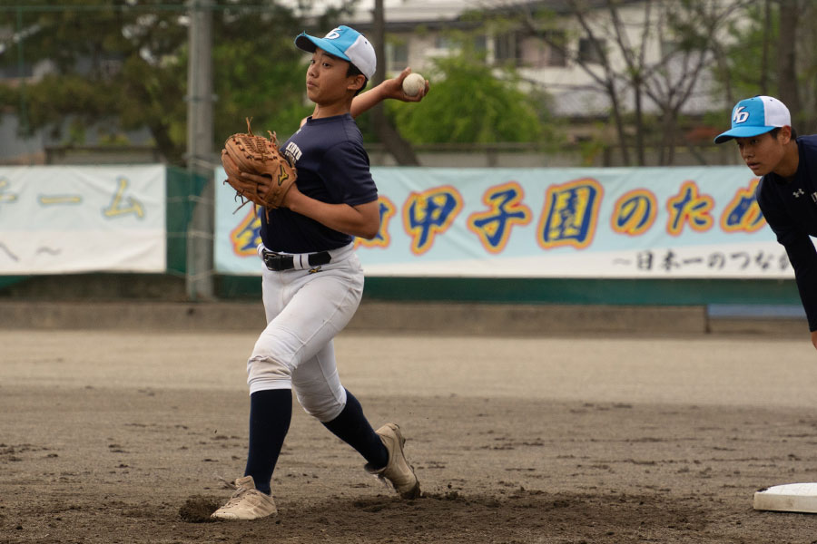 桐生第一中がボール回しをする様子【写真：磯田健太郎】