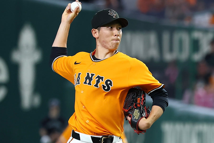 2勝目を挙げた巨人・戸郷翔征【写真：加治屋友輝】