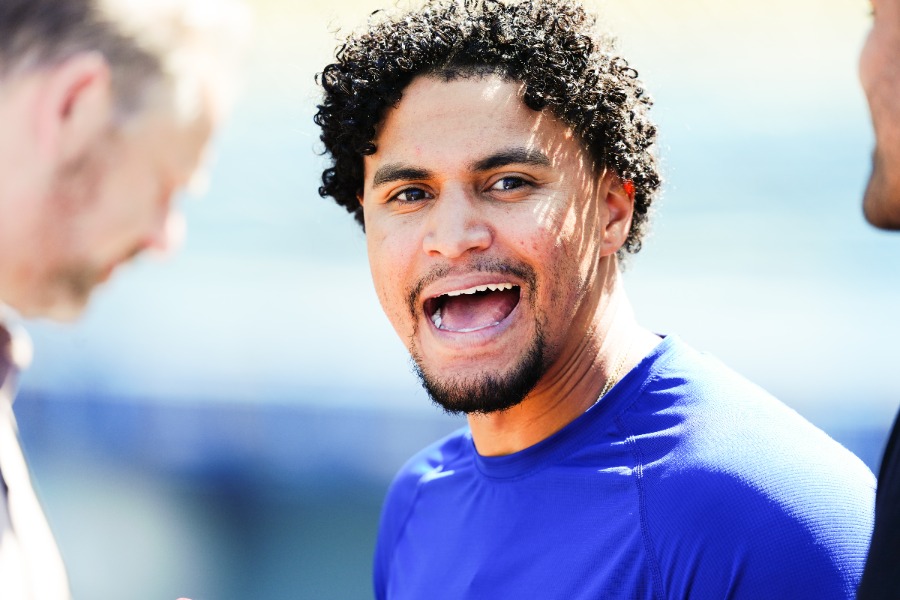 ドジャースのサンティアゴ・エスピナル【写真：黒澤崇】