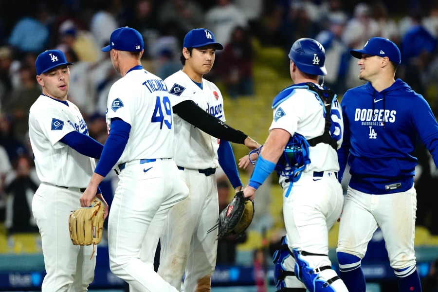 ドジャースのナイン【写真：黒澤崇】