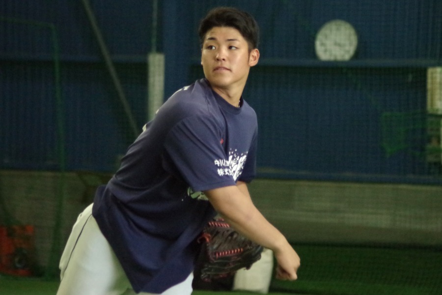 起亜タイガースへ移籍した白川恵翔【写真：喜岡桜】