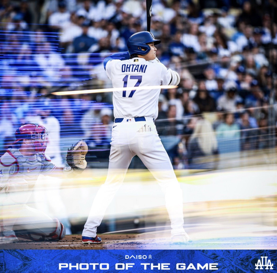 “今日の1枚”に選ばれた大谷翔平（ドジャース公式Xからスクリーンショット）