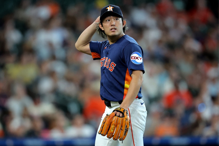 ブルワーズ戦に先発したアストロズ・今井達也【写真：ロイター】