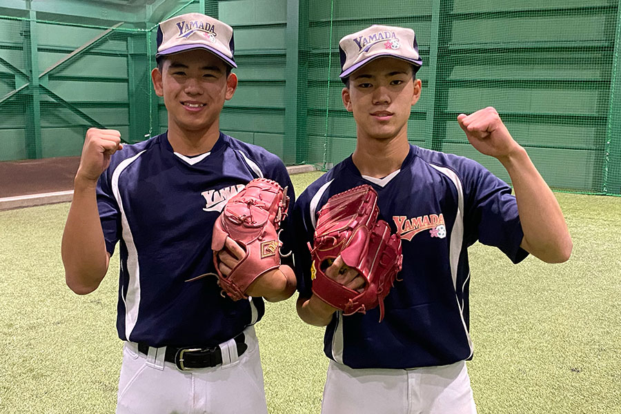 両腕とも侍ジャパンU-15日本代表最終選考に残る実力だ【写真：チーム提供】