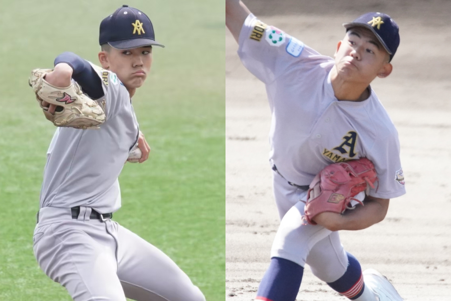 青森山田リトルシニア・成川蒼空（左）と八戸颯士【写真：チーム提供】