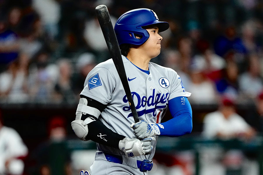 Dバックス戦に出場したドジャース・大谷翔平【写真：黒澤崇】