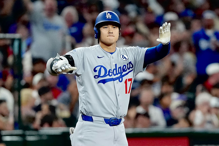 Dバックス戦に出場したドジャース・大谷翔平【写真：黒澤崇】