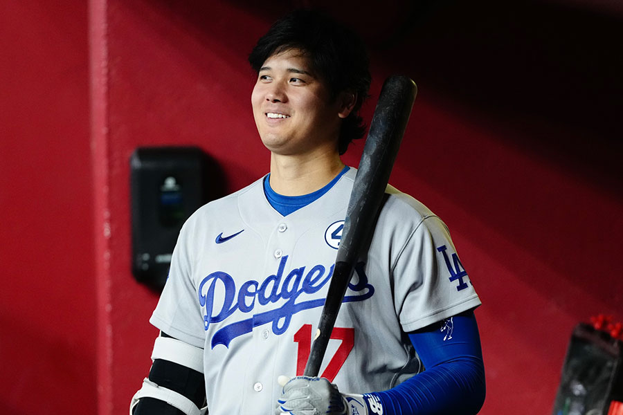 Dバックス戦に出場したドジャース・大谷翔平【写真：黒澤崇】