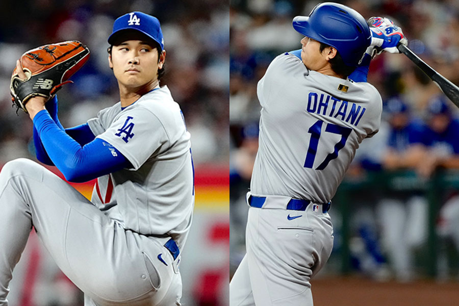 Dバックス戦に出場したドジャース・大谷翔平【写真：黒澤崇】
