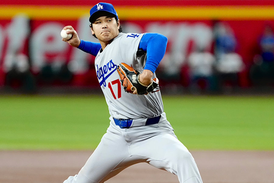 Dバックス戦に先発したドジャース・大谷翔平【写真：黒澤崇】