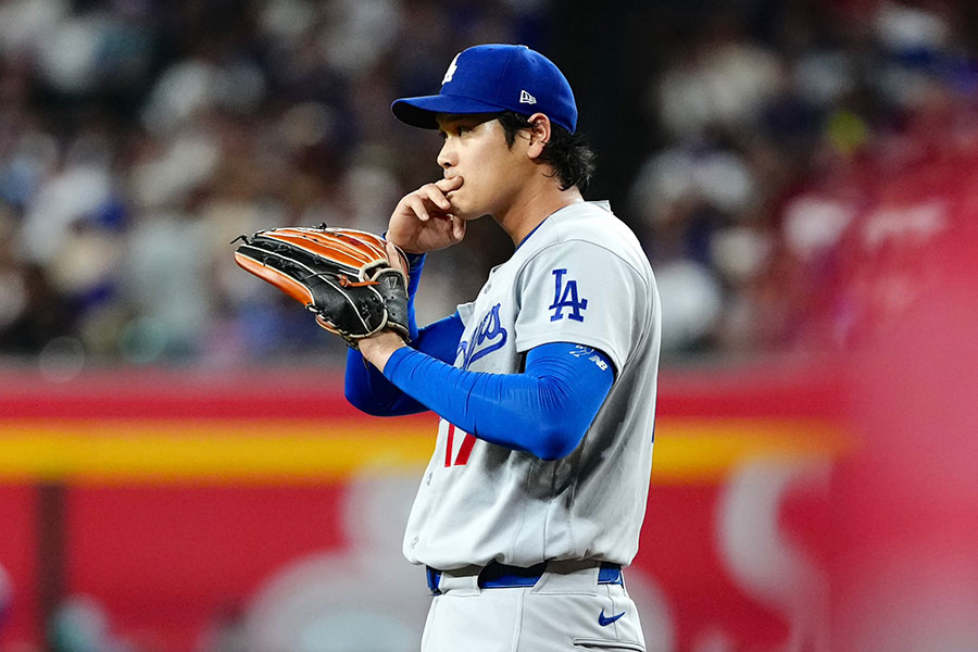 Dバックス戦に先発したドジャース・大谷翔平【写真：黒澤崇】