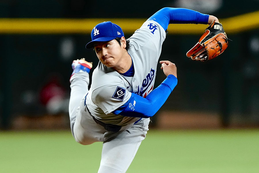 Dバックス戦に先発したドジャース・大谷翔平【写真：黒澤崇】