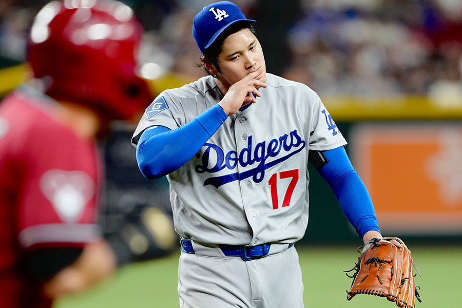Dバックス戦に先発したドジャース・大谷翔平【写真：黒澤崇】